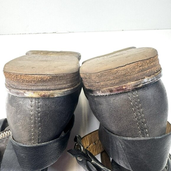 A.S.98 Ankle Moto Boots Womens Size 38 US 7.5/8 Leather Bikercore Boho Western - Picture 8 of 11
